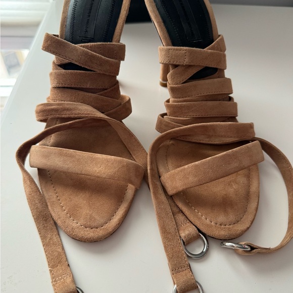 Alexander Wang Tan Suede Heels - Picture 11 of 16